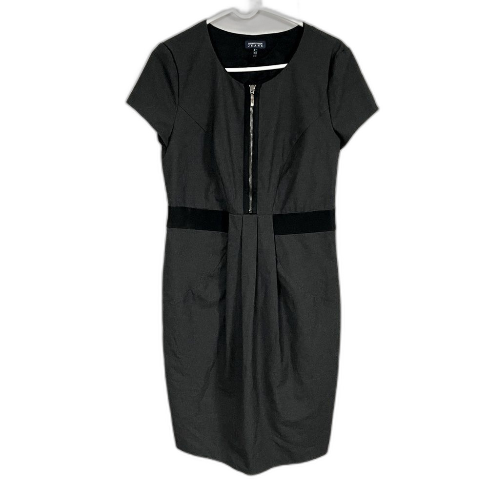 Emporio Armani Jeans Dark Gray/Black Mini Dress Size 12
